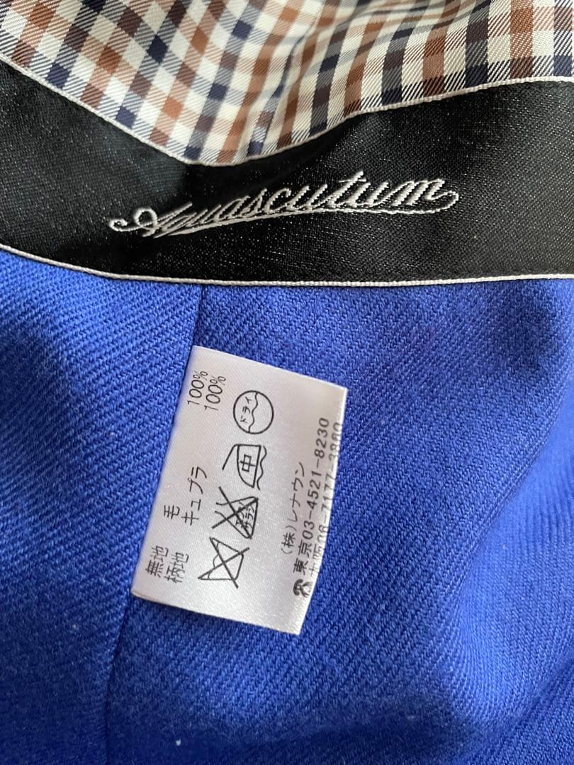 Aquascutum　アクアスキュータム　トレンチコート　ブルーライナー付き