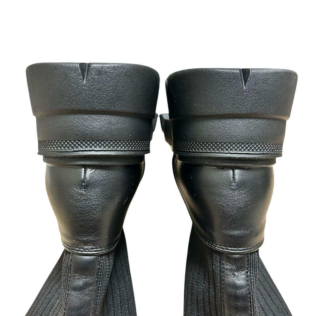 【極美品】fitfit ストレッチニット使いレースアップブーツ Lサイズ