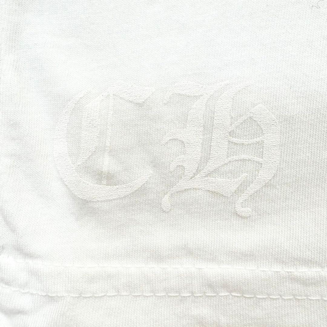 CHROME HEARTS Tシャツ 半袖 バックロゴ ホースシュー 白 XS