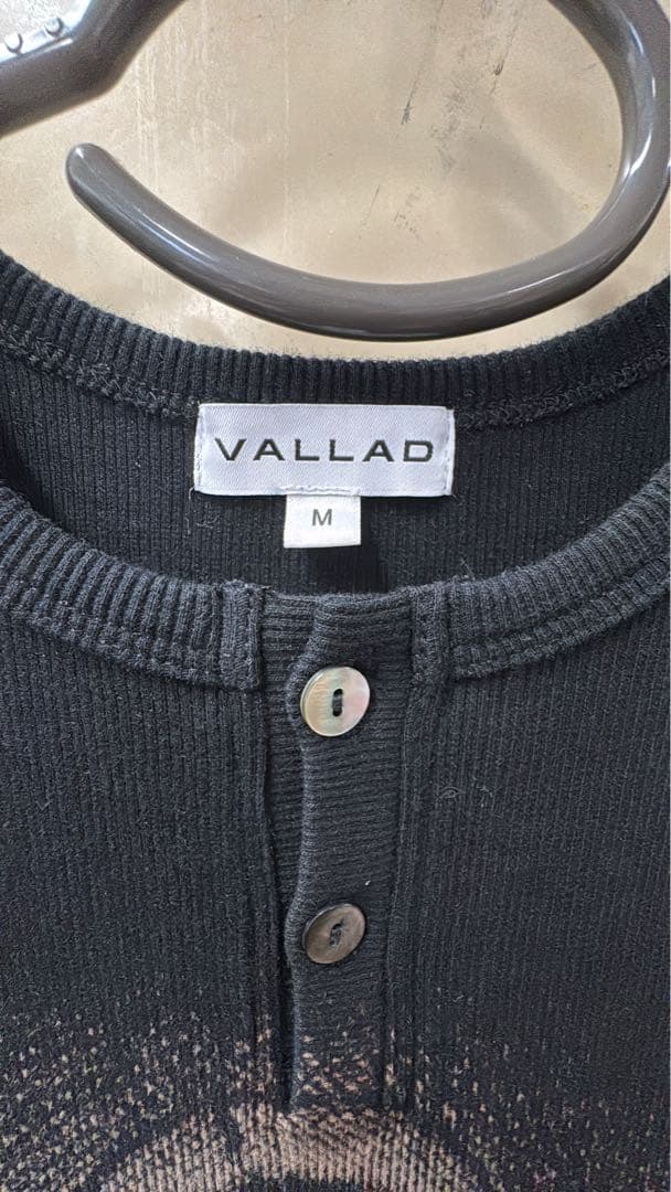 Vallad V.HENRY NECK L/S サーマル M 黒