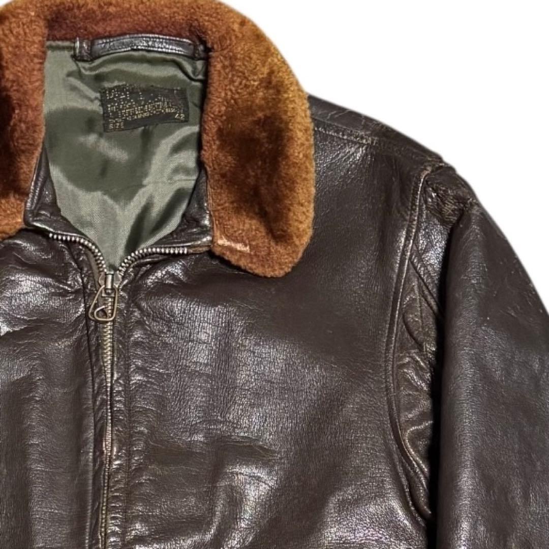 稀少 US.NAVY 60s G-1 ゴートスキン 7283A ムートン襟 42