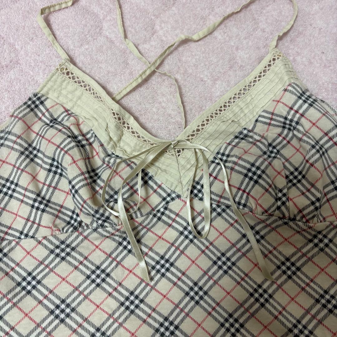 Burberry チェック柄キャミソール