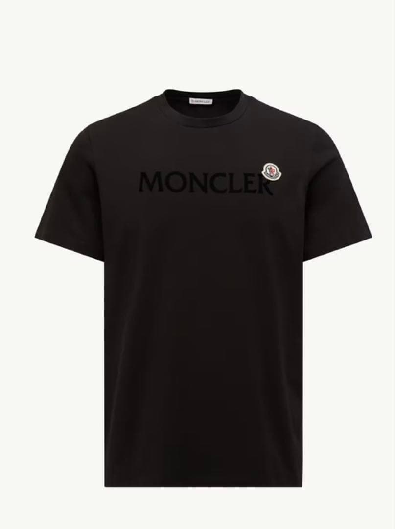 MONCLER ブラック Tシャツ XL