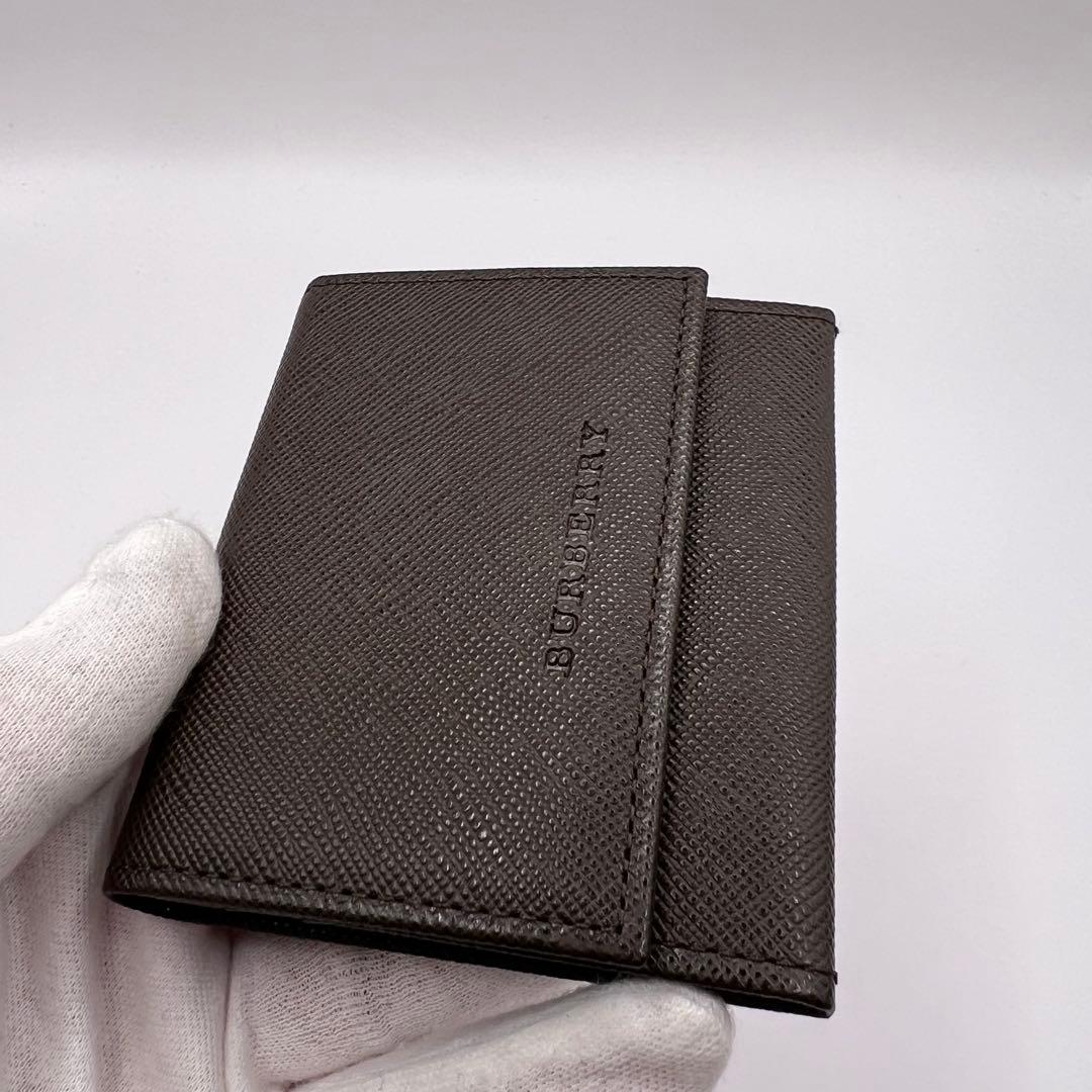 【美品】 BURBERRY カードケース　名刺入れ　内側ノバチェック　ブラウン