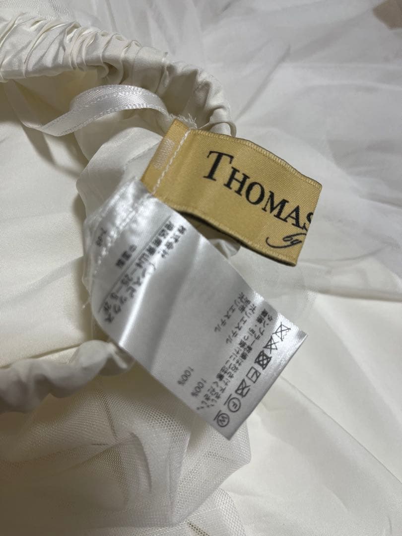 トーマスマグパイTHOMAS MAGPIE チュールスカートホワイト定価2.5万