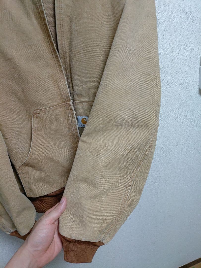 carhartt アクティブジャケット　USA製　j131 フェード　襤褸