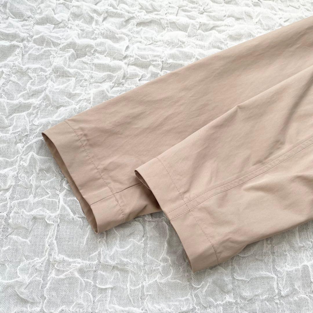 【美品】スピックアンドスパン ノーカラートレンチコート スプリングコート ロング