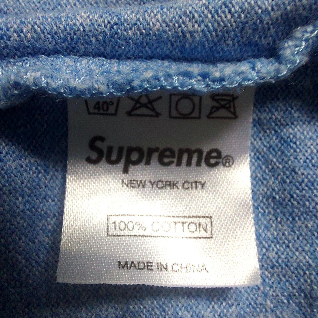 美品 Supreme タンクトップ ノースリーブ M ライトブルー 入手困難