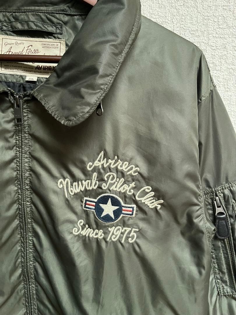 AVIREX フライトジャケット　CWU-36 トップガン　 2XL オリーブ