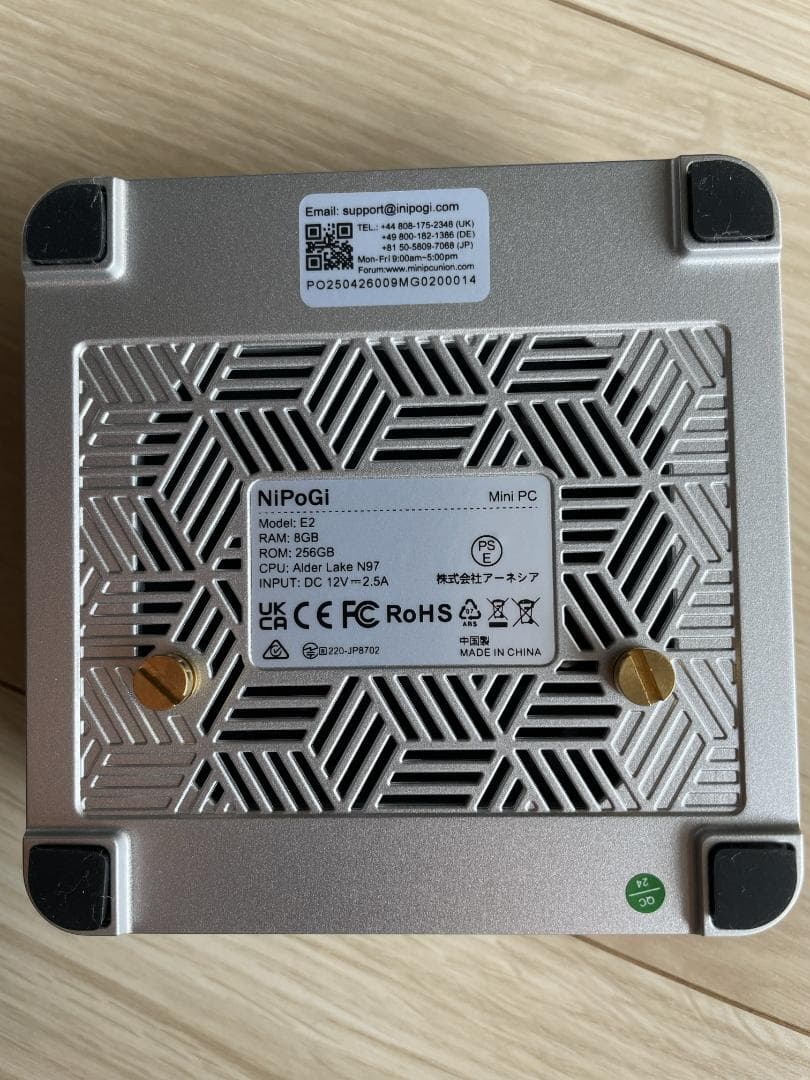 NiPoGi ミニpc 第12世代 N97 16GB+256GB SSD