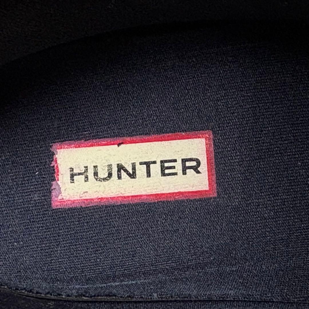 美品　HUNTER ハンター　チェルシーブーツ　 サイドゴア　ネイビー　24.5