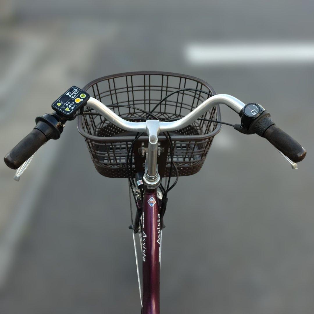 [830]送料無料 ブリヂストン Assista 電動自転車 大容量バッテリー付