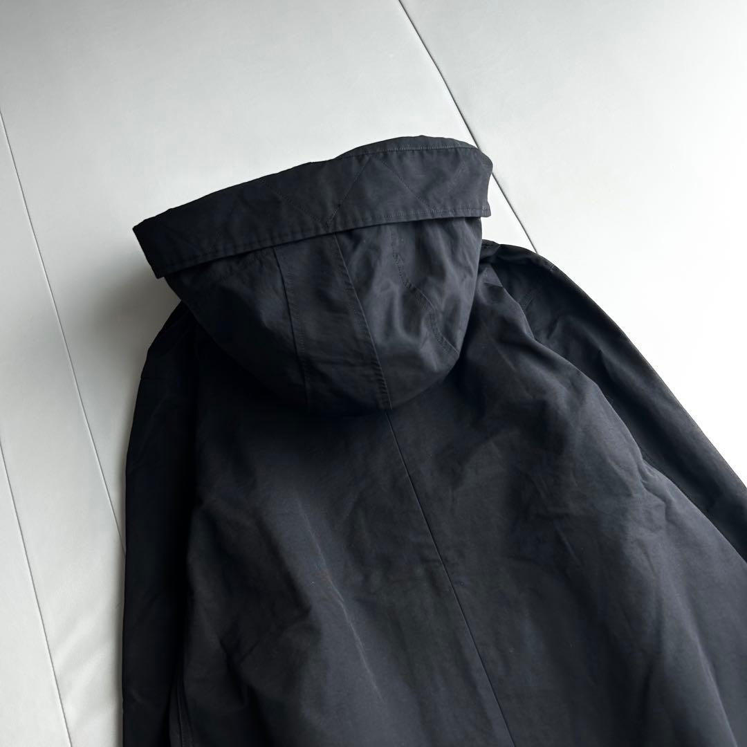 Spick & Span グログランフーディーコクーンコート 黒 36