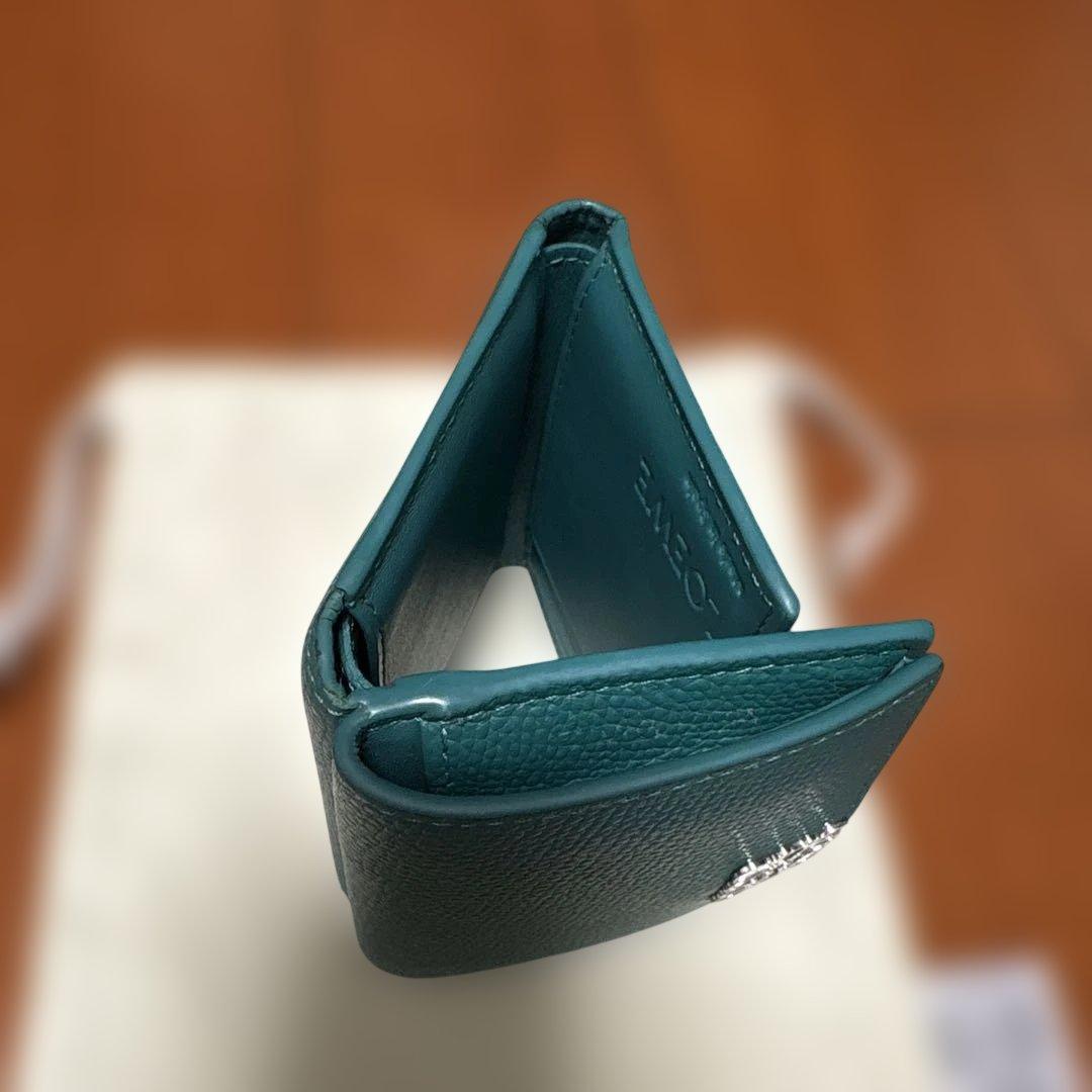 n*.様 ロエベ　ミニ財布　グリーン　アナグラムトライフォードウォレット　LOE