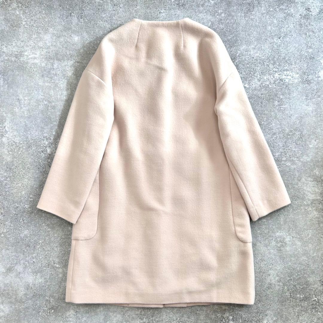 ⭐️美品⭐️ トゥモローランド ボールジィ　ウールモッサ　ノーカラーコート　ベージュ