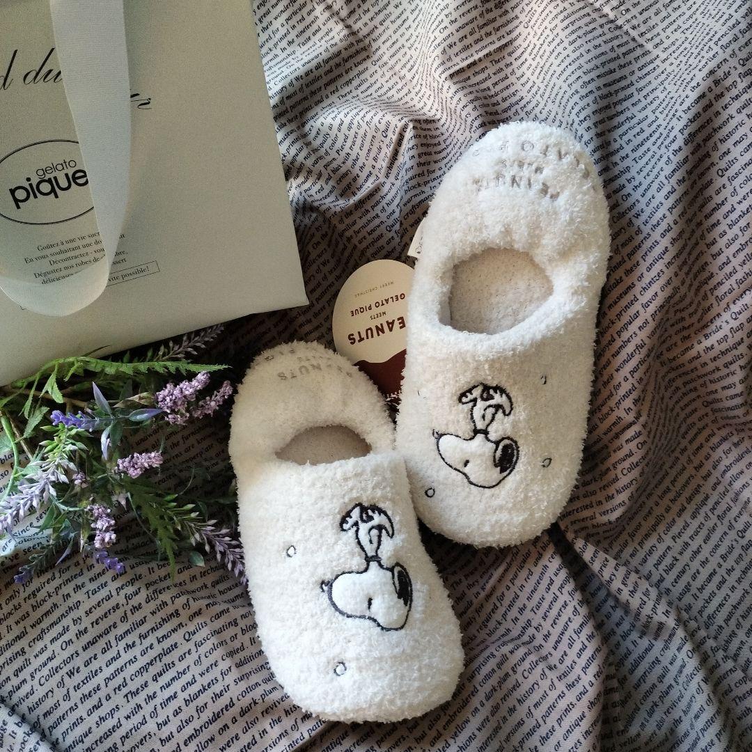 新品♥ジェラートピケ★スヌーピー ルームシューズ&レギンス&靴下セット