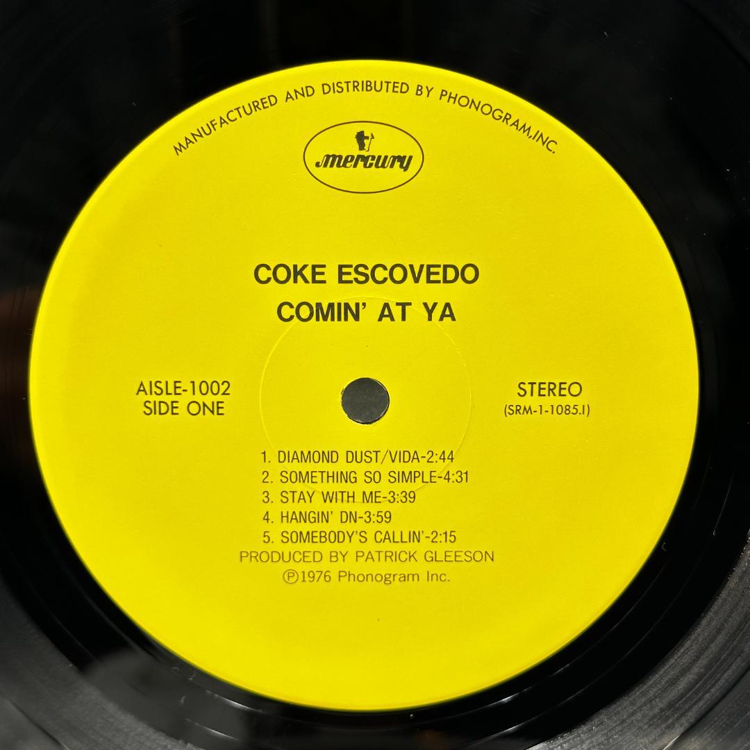 Coke Escovedo Comin' At Ya レコード フリー・ソウル