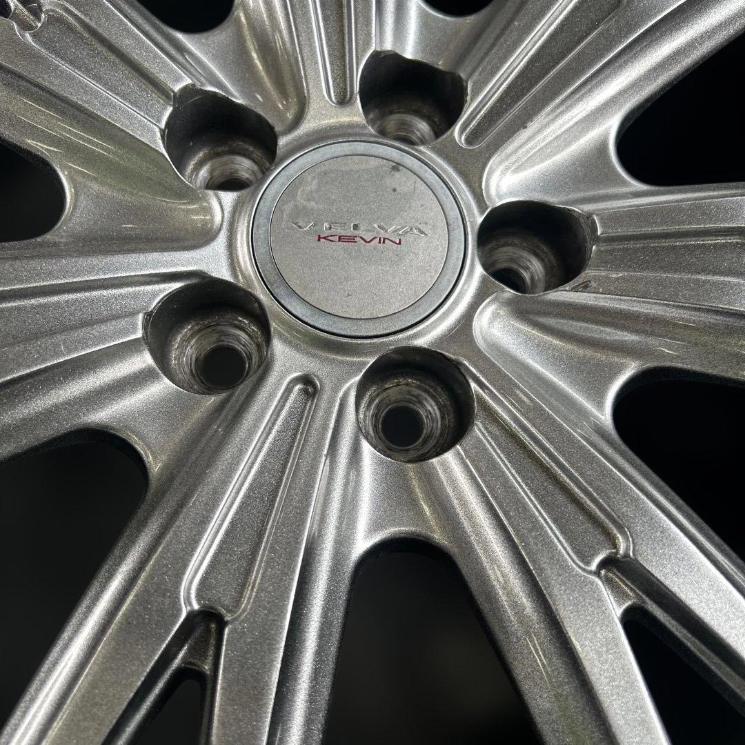 中古アルミ17X7.0　PCD100　ヴェルヴァケヴィン　プリウス、スバルXV等