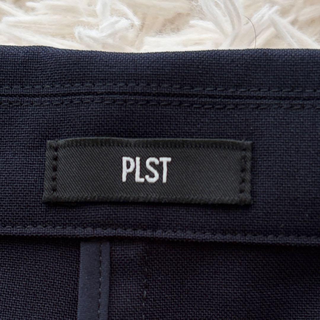 【極美品✨】PLSTプレミアムオックスハーフスリーブジャケット ネイビーS洗える