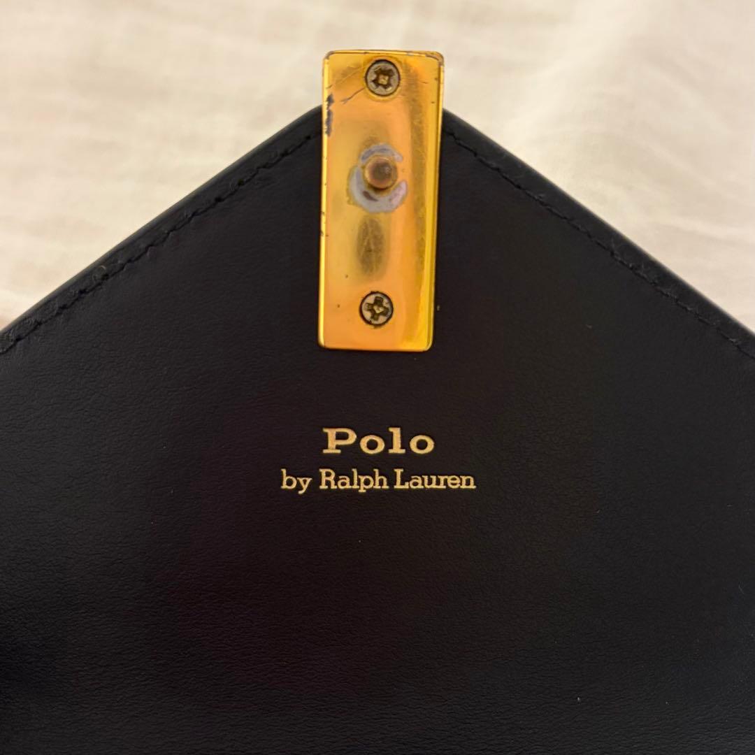 最終値下げ‼️Polo by Ralph Lauren ブラック二つ折り財布