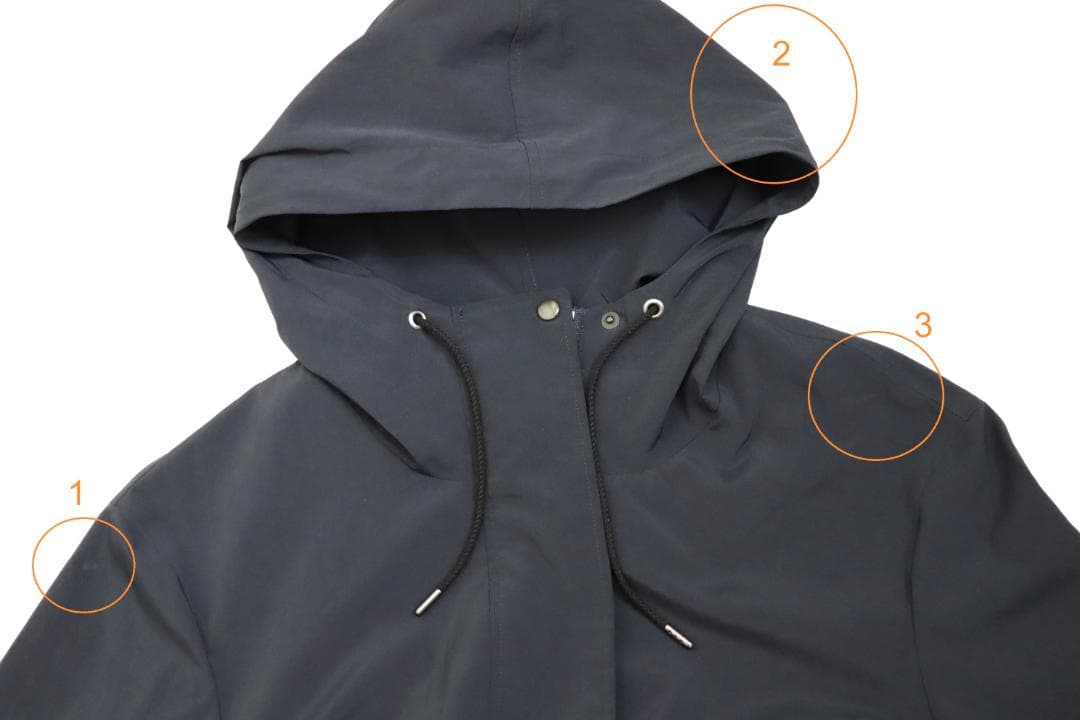 theory luxe 軽量 ナイロン コート LUCCA LORENA 紺