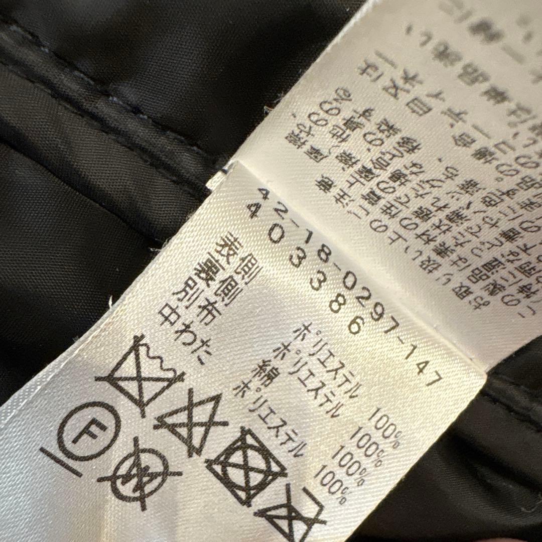 【美品】BEAMS HEART キルティングコートフード付き　ネイビ ー　XL
