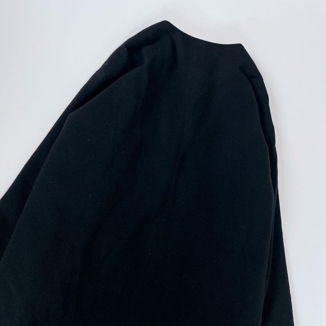 美品✨ナチュラルビューティベーシック　カシミヤ　アンゴラ　ノーカラーコート