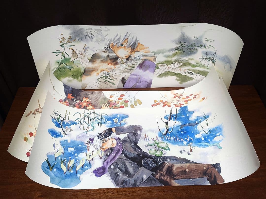 蟲師 二十景 漆原友紀 画集 蟲襖 講談社 完全受注生産