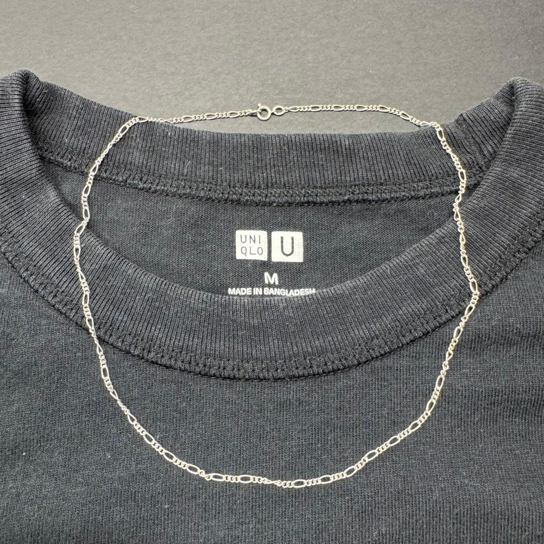 【41㎝ silver925】フィガロチェーンネックレス