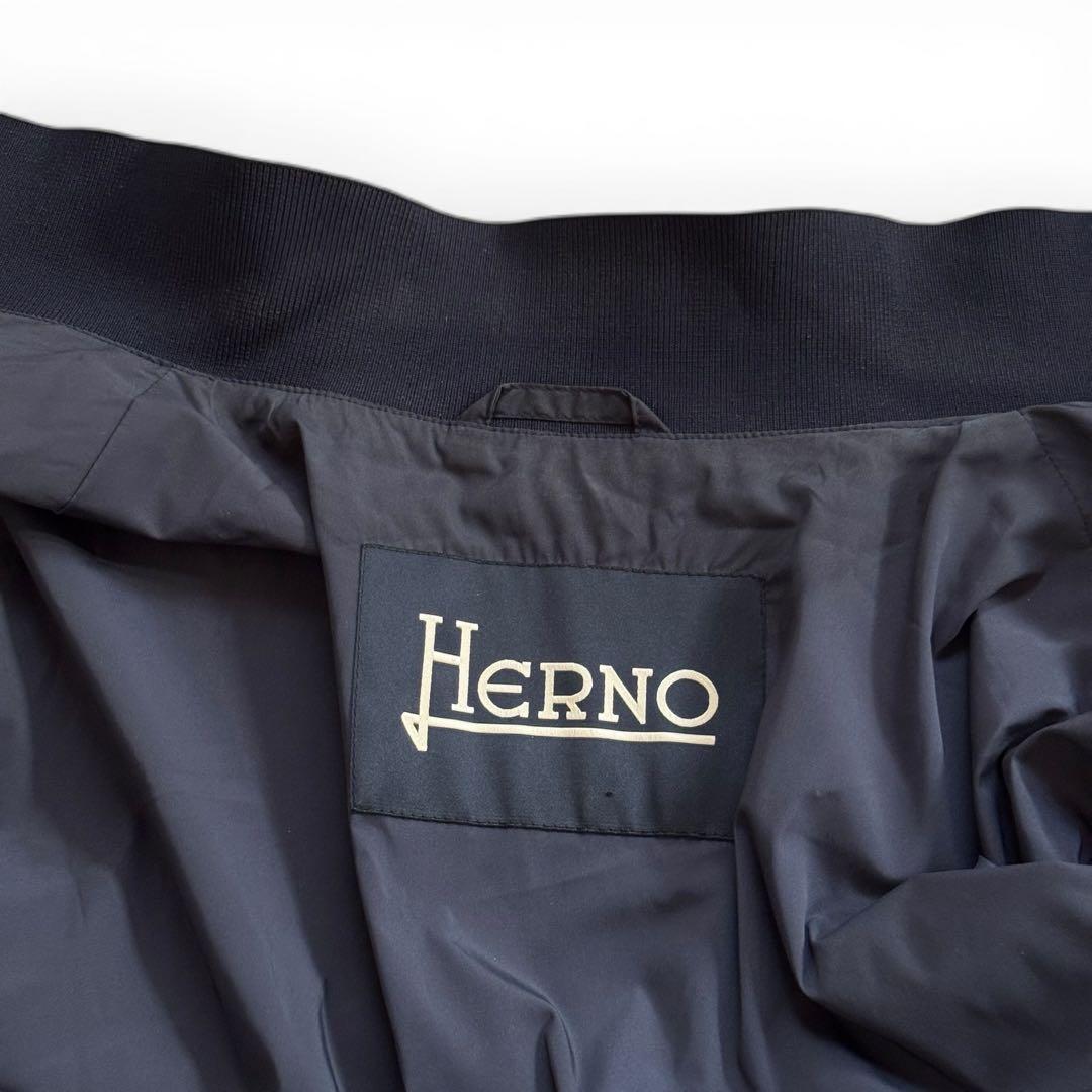 HERNO ヘルノ ヴァルスター ブルゾン 48 L ダークネイビー イタリア製