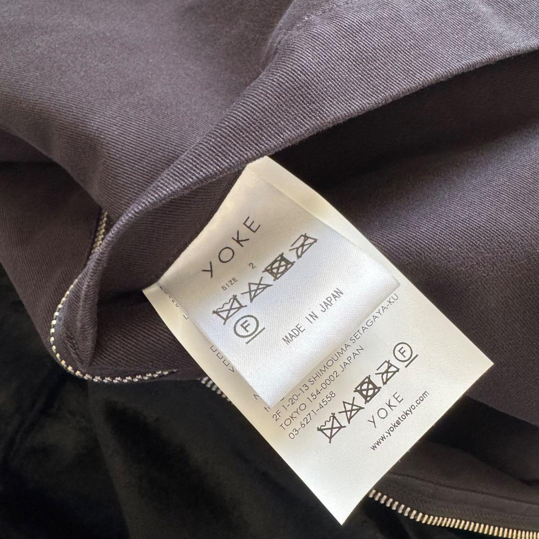 希少 YOKE VELVET FRONT ZIP VEST 24AW ヨーク