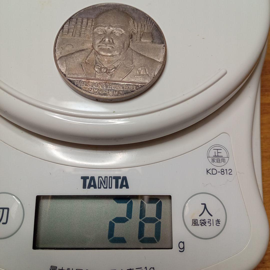 500円記念シルバー1000 。日生クラブ表彰純銀　チャーチルシルバーメダル