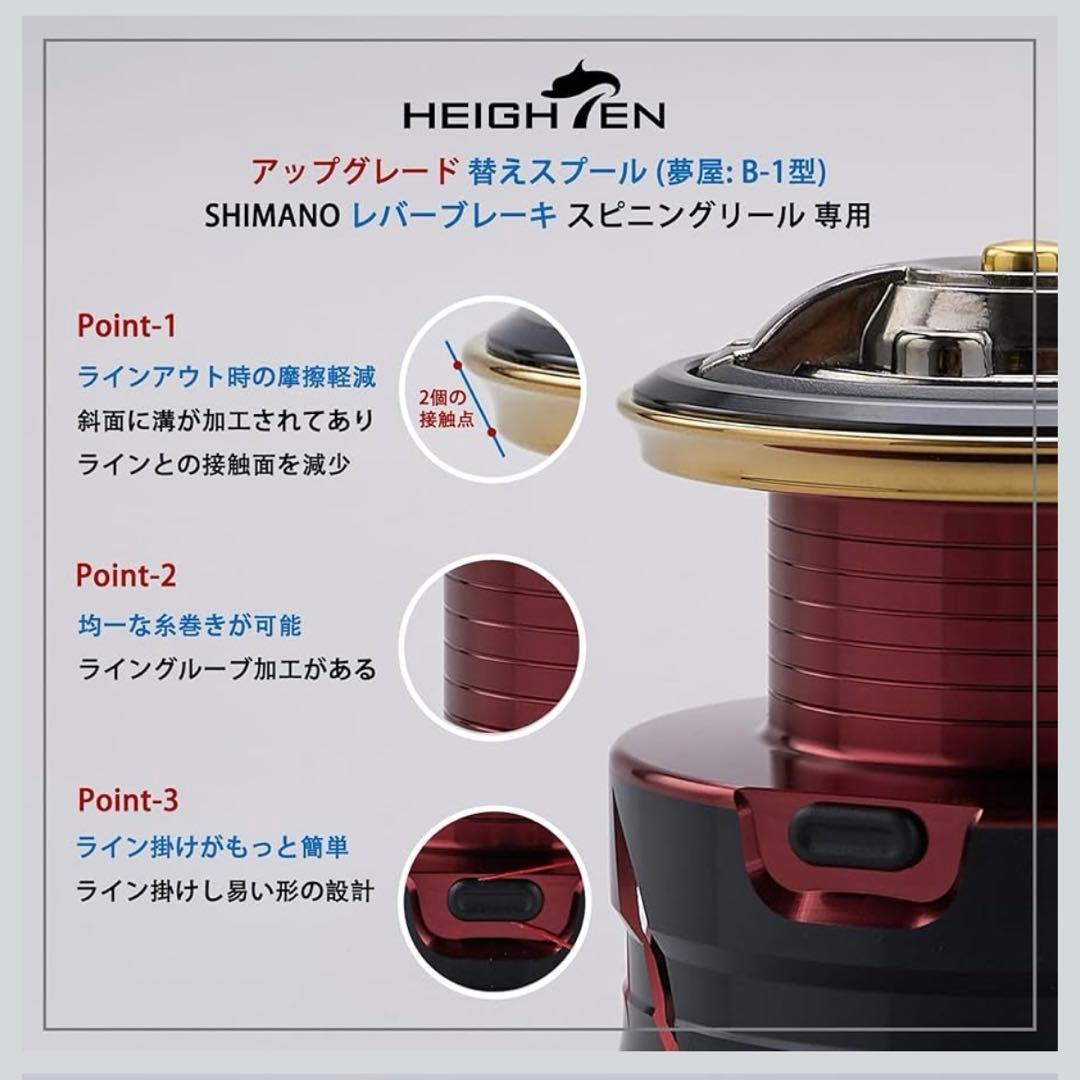 シマノレバーブレーキリール用スプール（HEIGHTEN製）