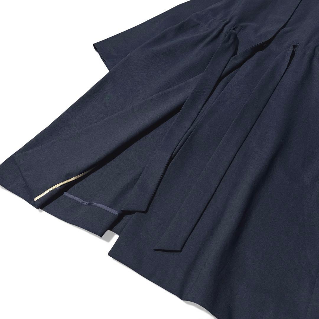 極美品✨️24SS　定価6.4万　ベイジ　MARIE / ノーカラーコート　紺