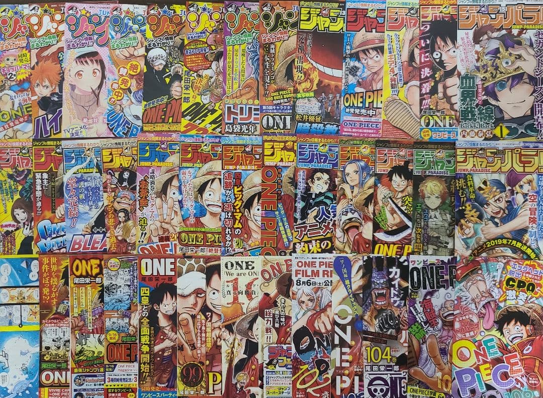 ワンピース　1巻～114巻　コミックスニュース　ジャンパラ　ジャンコミ　チラシ