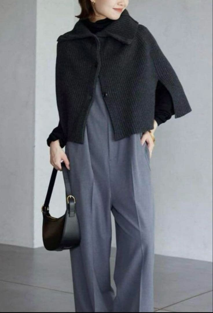 SLOBE IENA ファインウールスヌード　チャコール