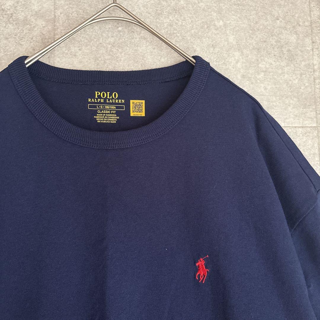 未使用品 Polo Ralph Lauren ジャージーTシャツ ネイビー L