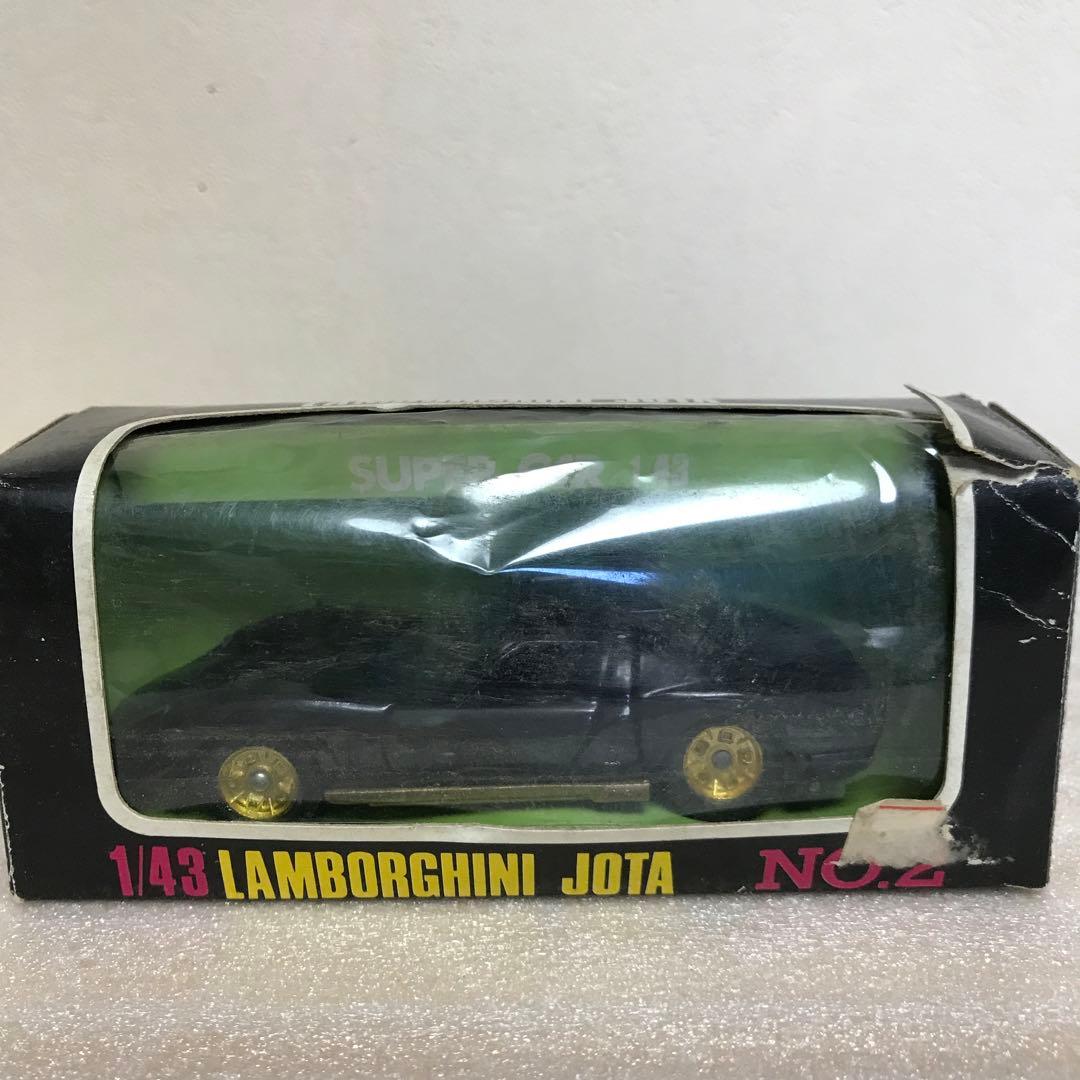 1/43 ランボルギーニ　イオタ(BLACK)日本製当時物