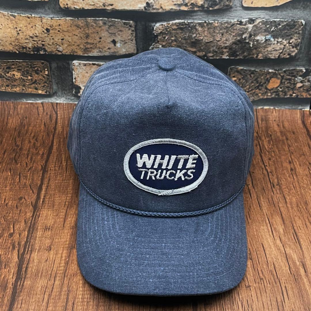 ビンテージ】トラッカーキャップfartco 同ブランド 70'sWHITE