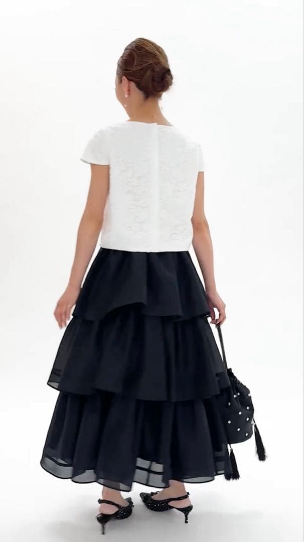 ツルバイマリコオイカワ スカート Marrieanne 36 BLACK 今季
