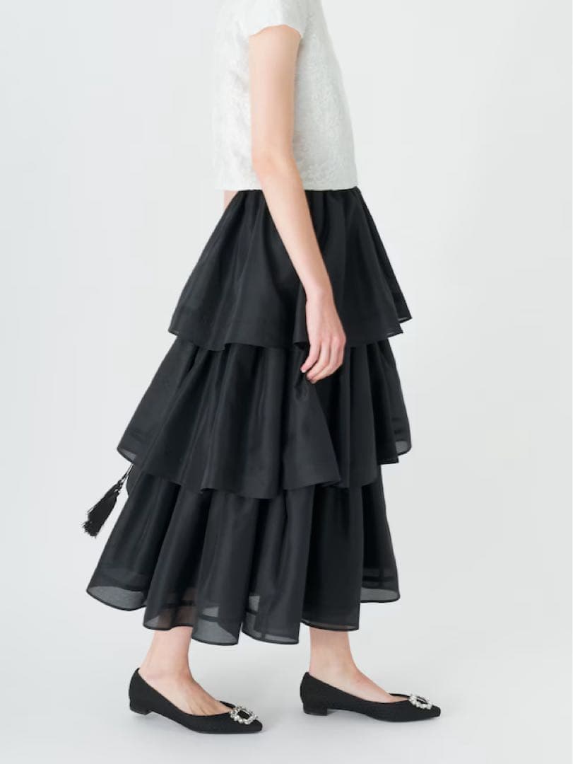 ツルバイマリコオイカワ スカート Marrieanne 36 BLACK 今季