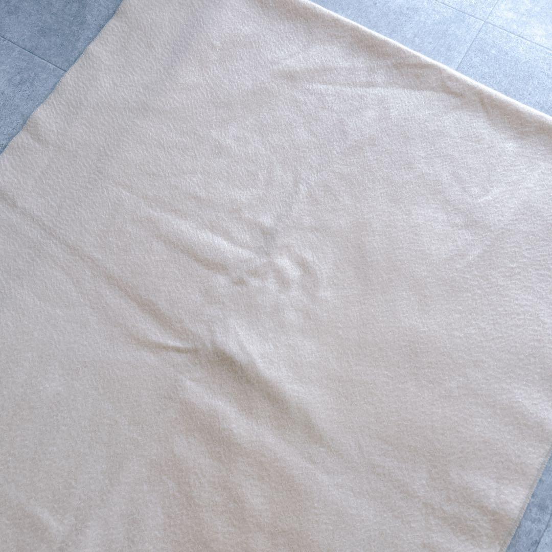 美品✨ ジョンストンズ 大判 ストール カシミヤ100% エクリュ 白系
