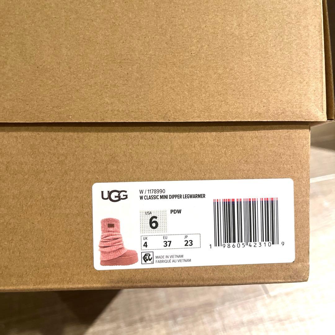 【海外限定】ugg ピンク　ミニディッパー　レッグウォーマー　ラッピング付き