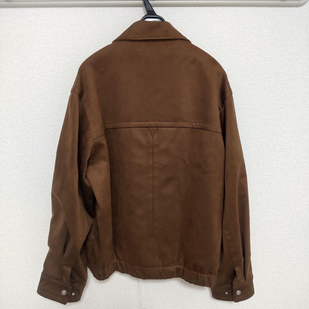 WYM FAUX SUEDE ZIP BLOUSON ブラウン M ウィム