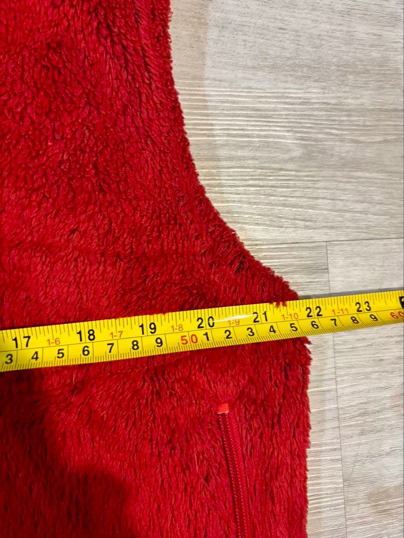 408 【USA製】Patagonia Rシリーズ フリースベスト レッド XL
