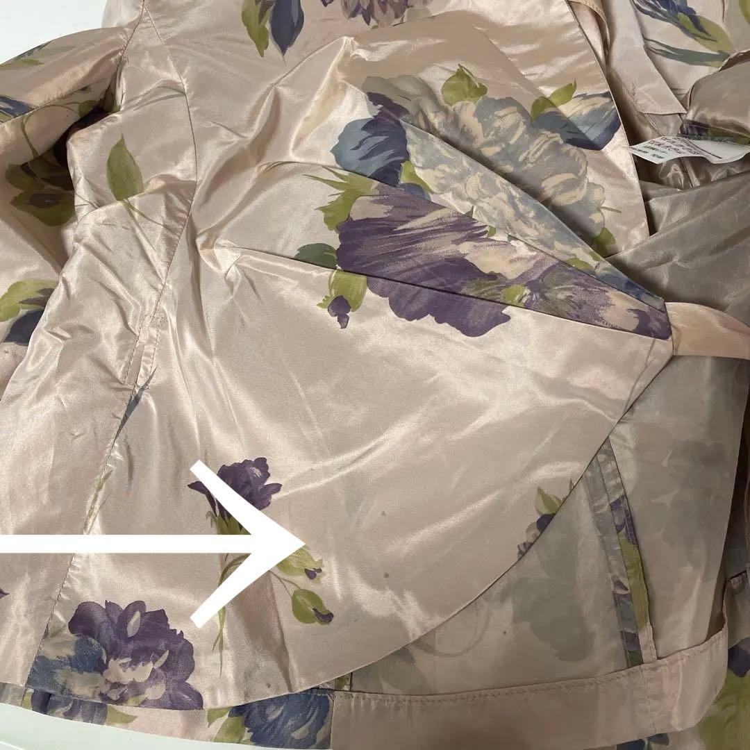 MaxMara フラワープリント シルク花柄ラップジャケット