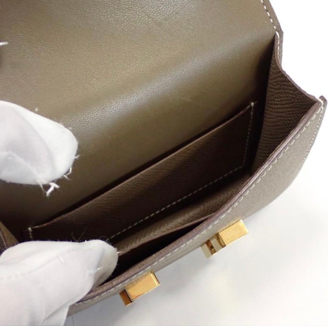 HERMES エルメス コンスタンス スリム エトゥープ ゴールド金具 Z刻印