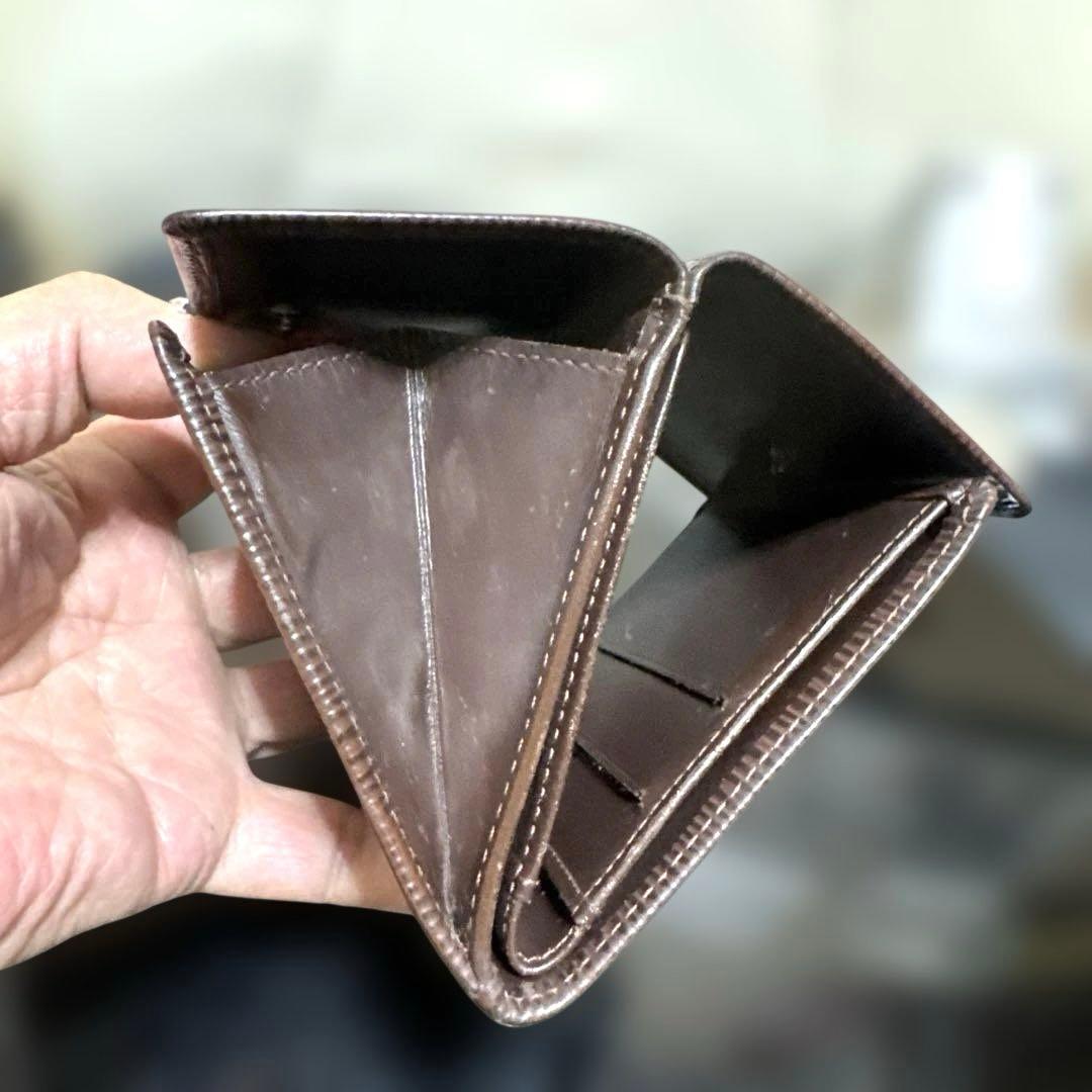 ④☆優良品♪エピＷホック 折り財布 チョコブラウン