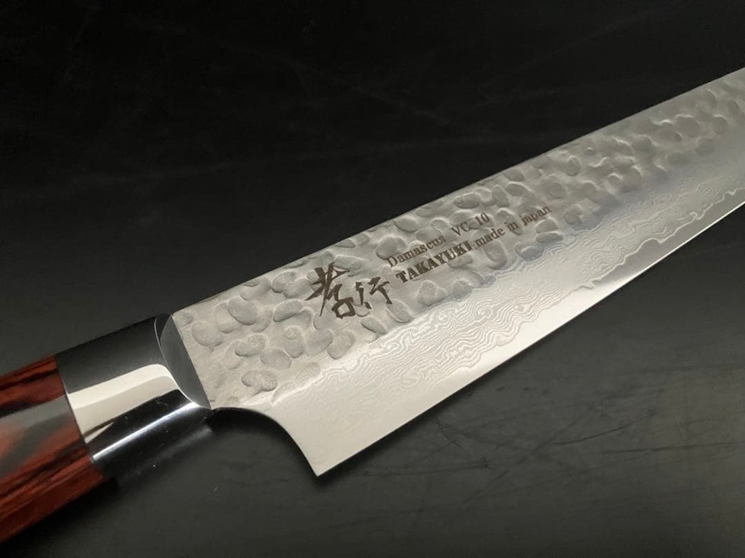 堺孝行 33層槌目ダマスカス 筋引 240mm　VG-10