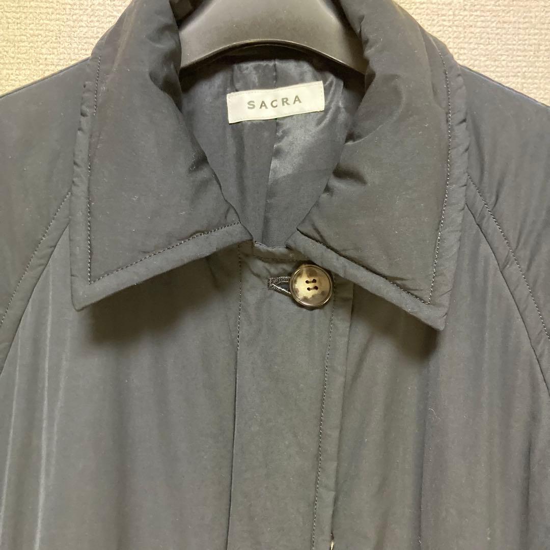 SACRA サクラ パディングタフタ ロング コート